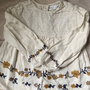 Zara embroidered top